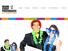 Tablet Screenshot of miamieventphotobooth.com